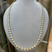 Колье Geraldo, белое золото, желтые и белые бриллианты