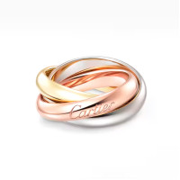 Сережки Cartier Trinity, біле, рожеве, жовте золото