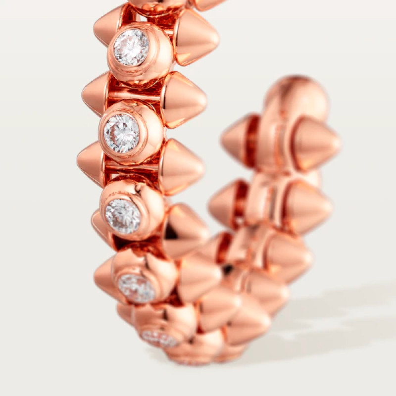 Серьги Clash de Cartier, розовое золото, бриллианты