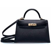 Сумка Hermes KELLY MINI TOUCH 20 ALLIGATOR SHINY / VEAU EPSOM NOIR GHW Сумка Hermes KELLY MINI TOUCH 20 ALLIGATOR SHINY / VEAU EPSOM NOIR GHW