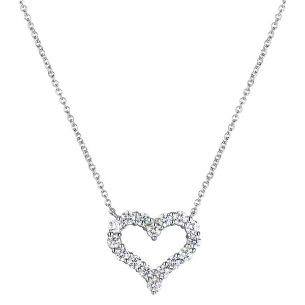 Подвеска Tiffany & Co. Diamond Heart, платина, бриллианты