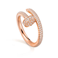 Кольцо Cartier Juste un Clou, розовое золото, бриллианты