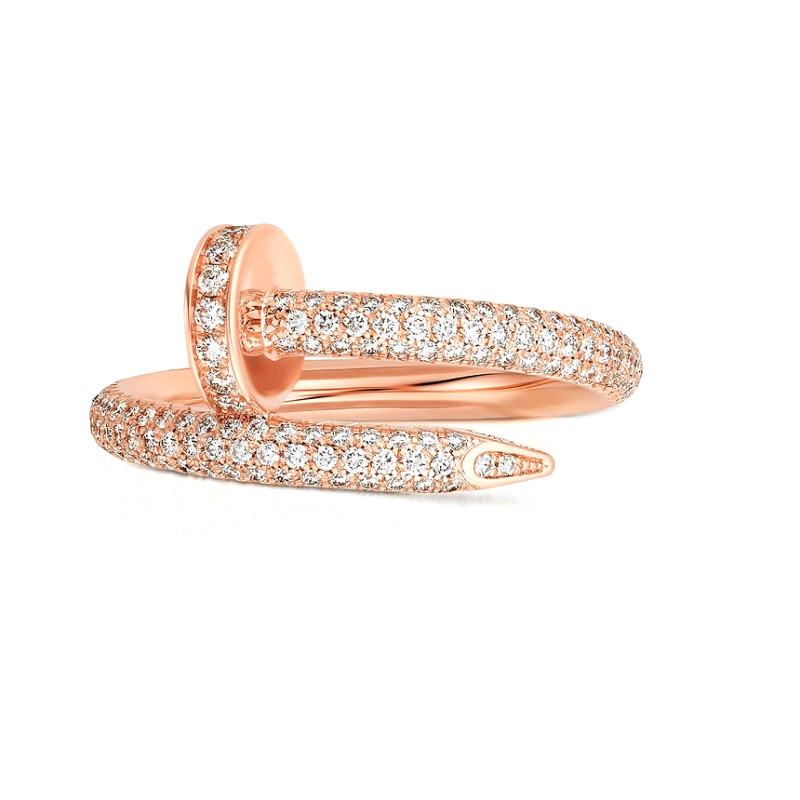 Кольцо Cartier Juste un Clou, розовое золото, бриллианты