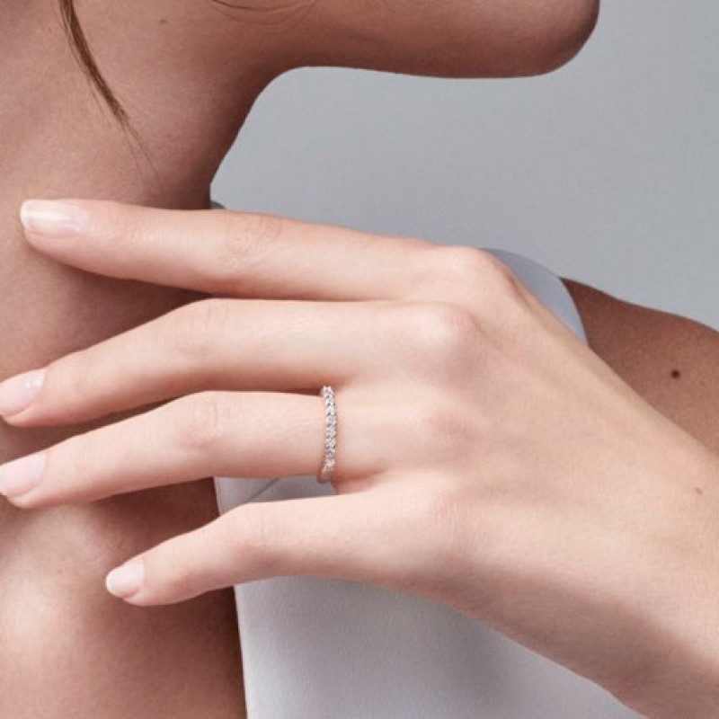 Кольцо Tiffany & Co. Embrace, платина, бриллианты