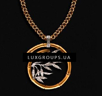 Подвеска Carrera y Carrera Bambu Mini 18K Yellow and White Gold Necklace with Diamonds Подвеска Carrera y Carrera Bambu Mini 18K Yellow and White Gold Necklace with Diamonds