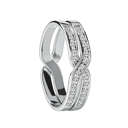 Кольцо Damiani Baci, белое золото, бриллианты (20049286) Кольцо Damiani Baci, белое золото, бриллианты (20049286)