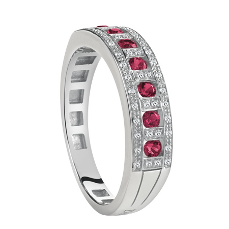Кольцо Damiani Belle Epoque белое золото, бриллианты, рубины (20058706) Кольцо Damiani Belle Epoque белое золото, бриллианты, рубины (20058706)