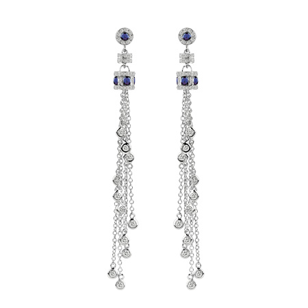 Серьги Damiani Belle Epoque белое золото, бриллианты, сапфиры (20056272) Серьги Damiani Belle Epoque белое золото, бриллианты, сапфиры (20056272)