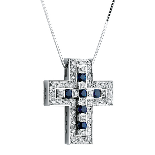 Кулон Damiani Belle Epoque белое золото, бриллианты, сапфиры (20039703) Кулон Damiani Belle Epoque белое золото, бриллианты, сапфиры (20039703)