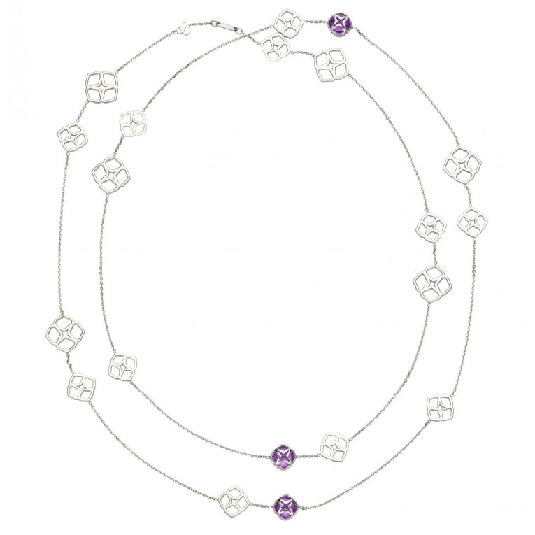 Колье Chopard Imperiale белое золото, аметисты (819392-1002) Колье Chopard Imperiale белое золото, аметисты (819392-1002)