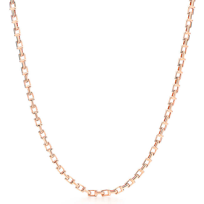 Ожерелье Tiffany T Narrow Chain, розовое золото (33408285) Ожерелье Tiffany T Narrow Chain, розовое золото (33408285)