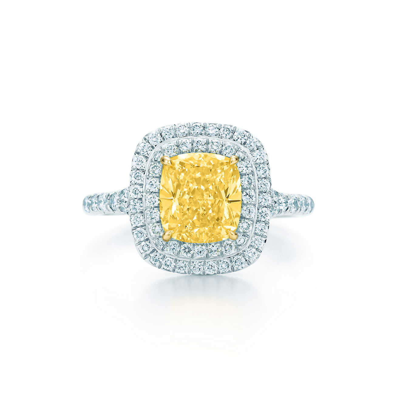 Каблучка Tiffany Yellow Diamonds, платина, жовте золото, діаманти (30274652) Каблучка Tiffany Yellow Diamonds, платина, жовте золото, діаманти (30274652)