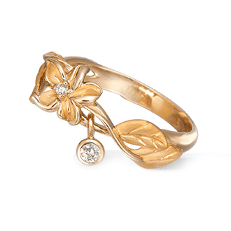 Кольцо Carrera y Carrera Emperatriz, желтое золото, бриллианты Кольцо Carrera y Carrera Emperatriz, желтое золото, бриллианты