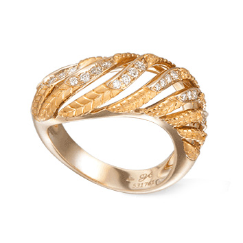 Кольцо Carrera y Carrera Garzas, желтое золото, бриллианты Кольцо Carrera y Carrera Garzas, желтое золото, бриллианты