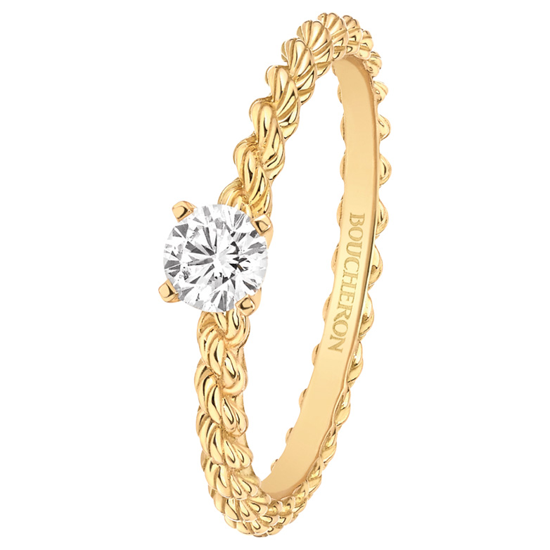 Кольцо Boucheron Serpent Boheme, желтое золото, бриллиант Кольцо Boucheron Serpent Boheme, желтое золото, бриллиант