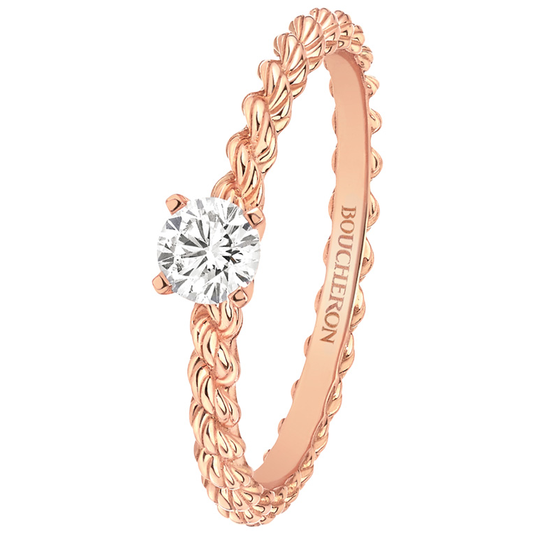 Кольцо Boucheron Serpent Boheme, розовое золото, бриллиант Кольцо Boucheron Serpent Boheme, розовое золото, бриллиант