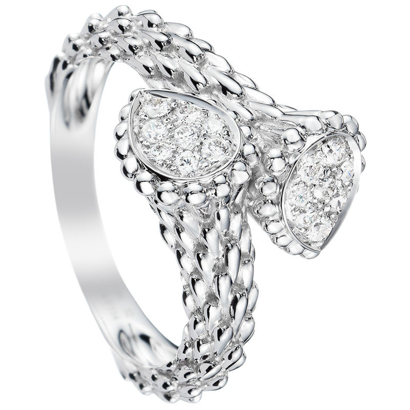 Кольцо Boucheron Serpent Boheme, белое золото, бриллианты Кольцо Boucheron Serpent Boheme, белое золото, бриллианты