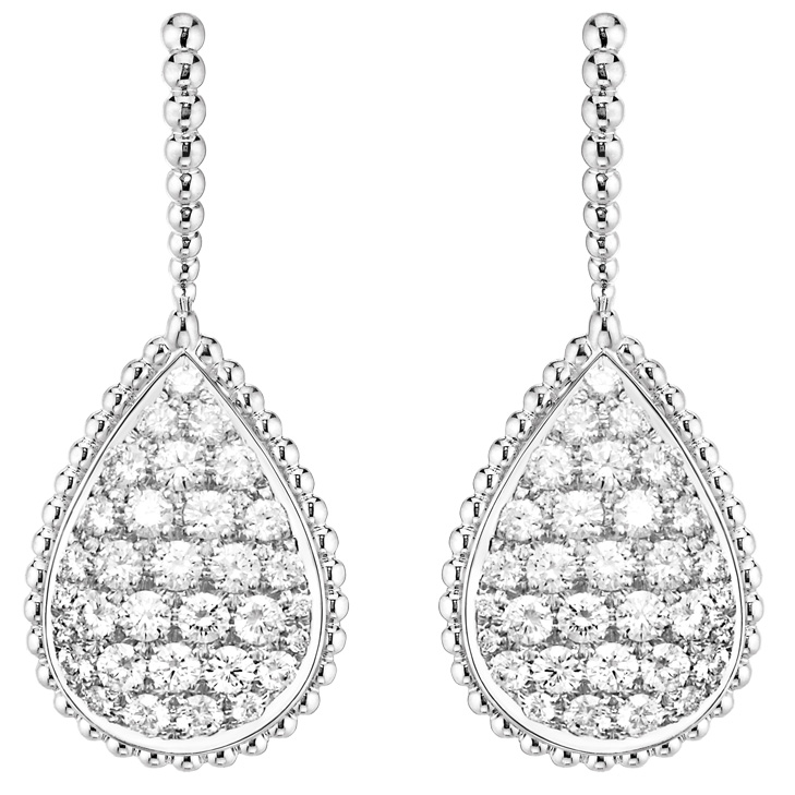 Серьги Boucheron Serpent Boheme, белое золото, бриллианты Серьги Boucheron Serpent Boheme, белое золото, бриллианты