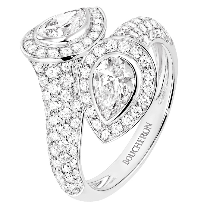 Кольцо Boucheron Serpent Boheme, белое золото, бриллианты Кольцо Boucheron Serpent Boheme, белое золото, бриллианты