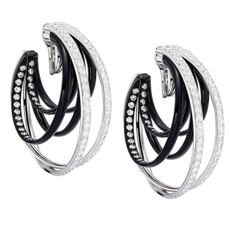 Серьги de Grisogono Allegra, белое золото, Avional, бриллианты Серьги de Grisogono Allegra, белое золото, Avional, бриллианты