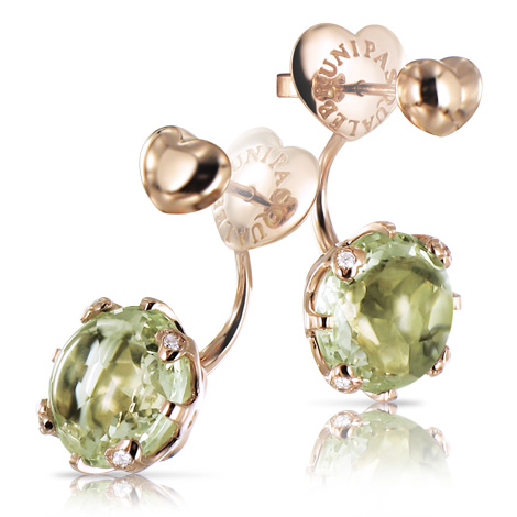 Серьги Pasquale Bruni Sissi, розовое золото, бриллианты, зеленый аметист Серьги Pasquale Bruni Sissi, розовое золото, бриллианты, зеленый аметист