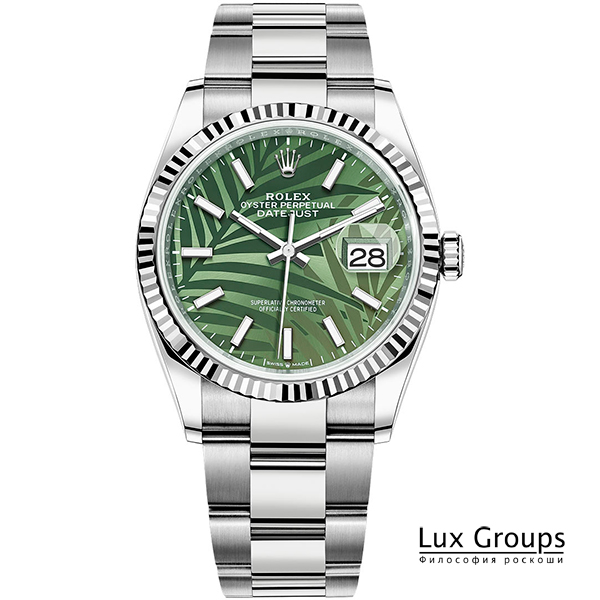 Rolex Datejust 36mm Olive Green Palm Oyster Rolex Datejust 36mm Olive Green Palm Oyster