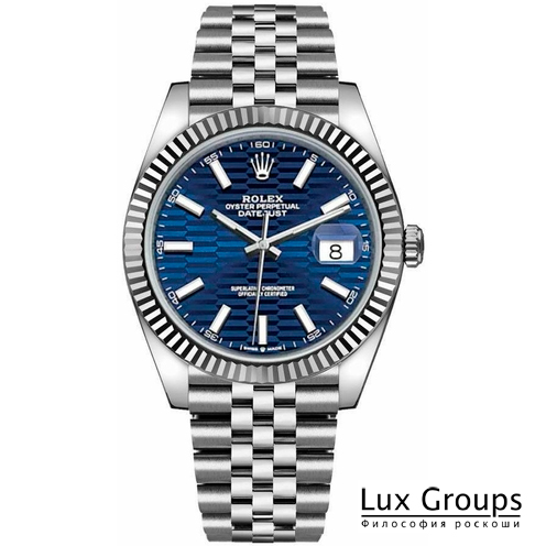 Rolex Datejust 41 Blue Fluted Motif Dial Rolex Datejust 41 Blue Fluted Motif Dial